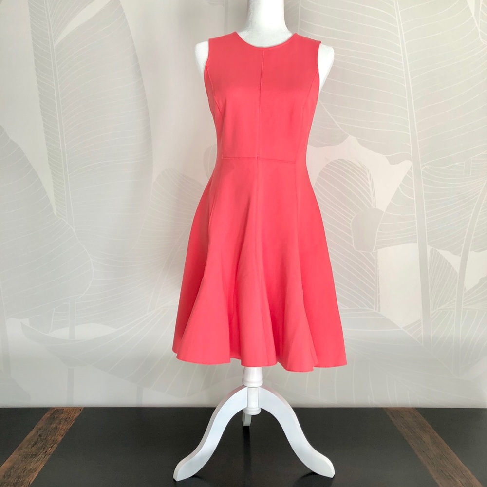 Halston Heritage pink sleeveless dress